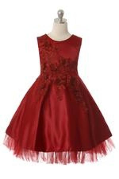 Beautiful! Flower and bead covered bodice. Half slip with netting.