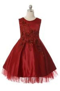 Beautiful! Flower and bead covered bodice. Half slip with netting.